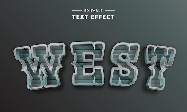 Vector bewerkbaar teksteffect voor illustrator