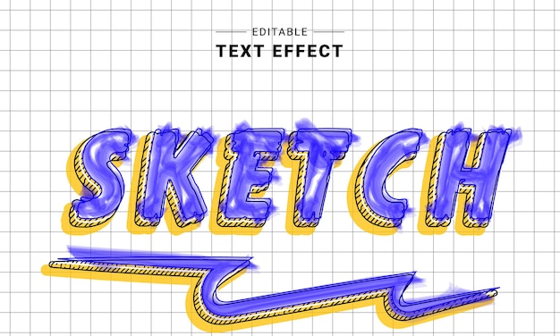 Bewerkbaar teksteffect voor illustrator