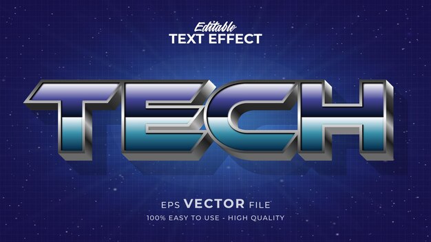 Bewerkbaar tekststijleffect - tech retro tekststijlthema