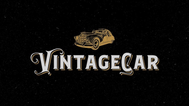 Bewerkbaar vintage-logo