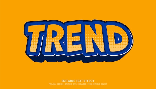 bewerkbare 3D-teksteffect sticker stijl sjabloon