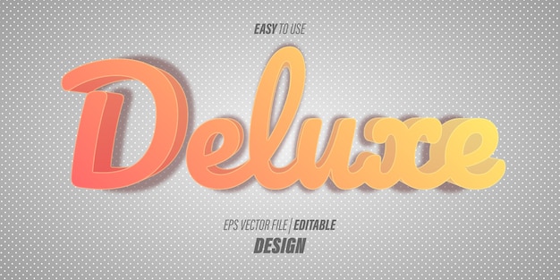 Bewerkbare 3D-teksteffecten met scriptlettertypen en fel oranje verloopkleuren met een leuk thema.
