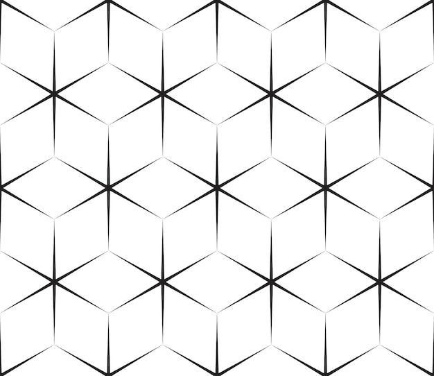 Bewerkbare naadloze geometrische vectortegel met zeshoekige patroonachtergrond