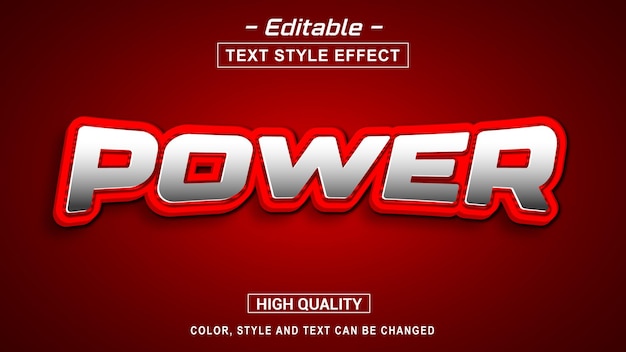 Bewerkbare Power Text-effect