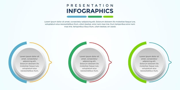 Bewerkbare presentatie infographic sjabloon eps-bestand