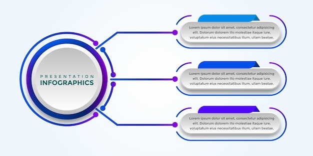 Bewerkbare presentatie infographic sjabloon eps-bestand