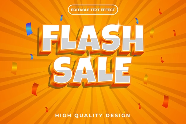 Bewerkbare tekst-effect flash verkoop