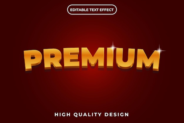 Bewerkbare tekst-effect Premium