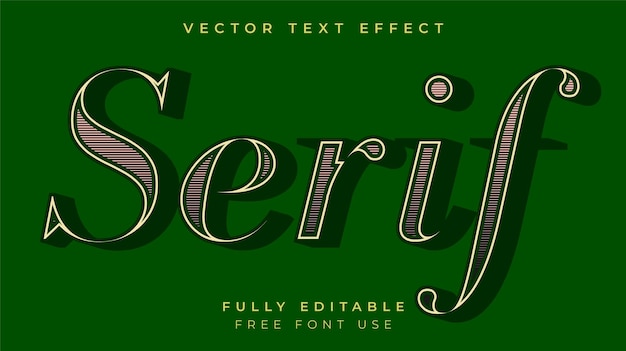 Vector bewerkbare tekst-effect
