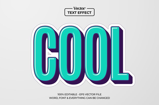 Vector bewerkbare tekst-effecten coole poster tekst-effect