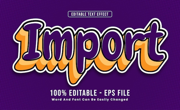 Bewerkbare teksteffecten importeren Woorden en lettertypen kunnen worden gewijzigd