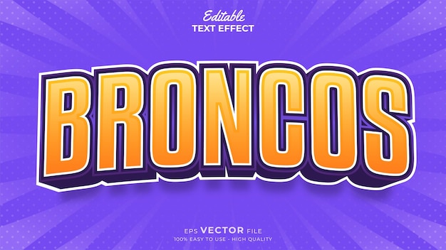 Vector bewerkbare teksteffecten voor american football sports events team