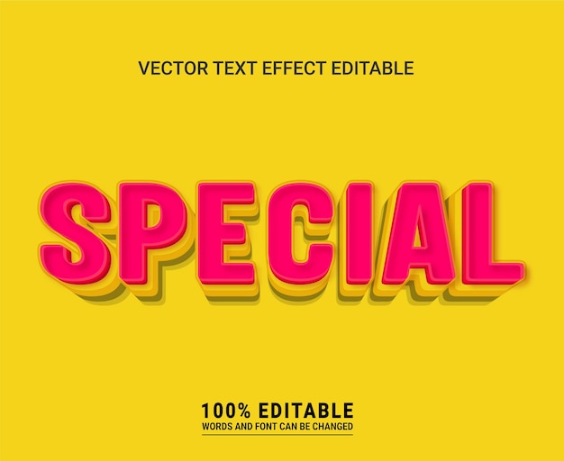 Bewerkbare vector voor speciale teksteffecten