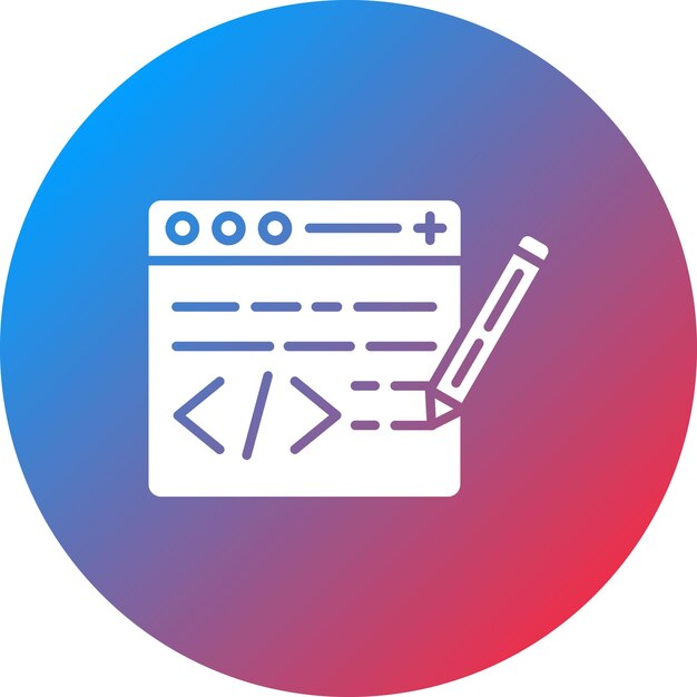 Bewerken van code icoon vector afbeelding Kan worden gebruikt voor computerprogrammering