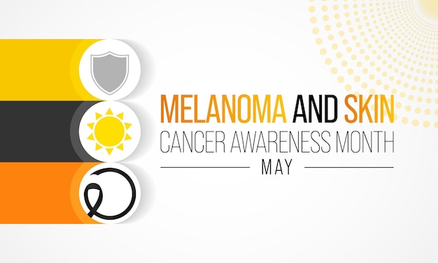 Bewustmakingsmaand melanoom en huidkanker die elk jaar in mei wordt waargenomen
