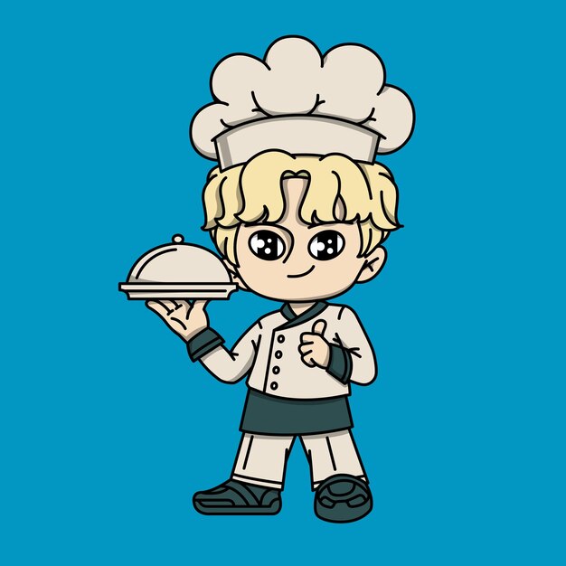 Vector bezorg chef-kok