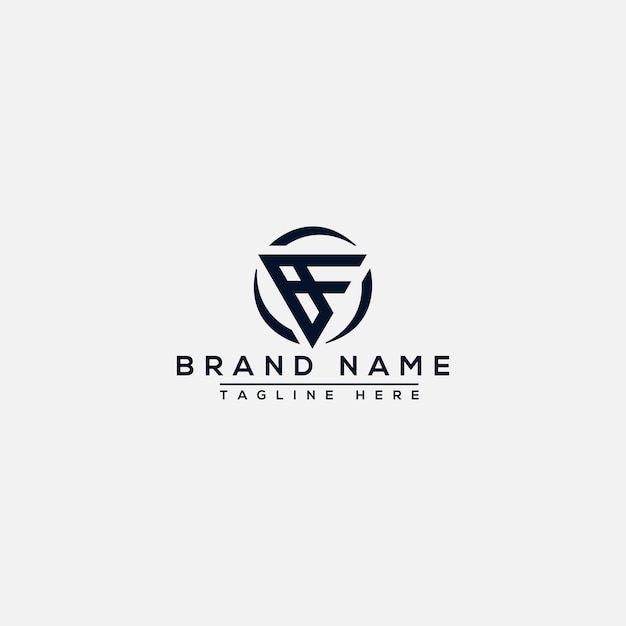 BF FB Logo Design Template Vector Graphic Branding Element