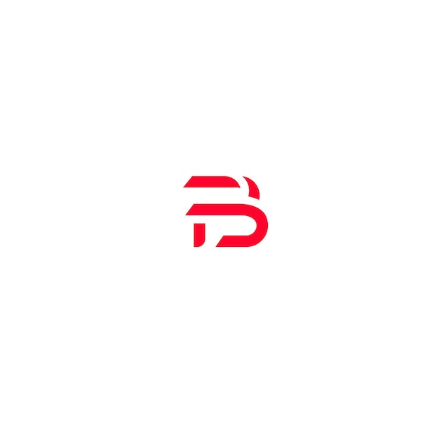 Vector bf letter fb logo ontwerp sjabloon elementen moderne abstracte digitale alfabet letter logo