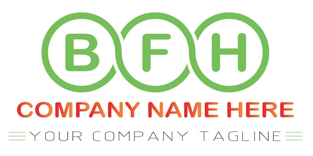 BFH Letter Logo Design