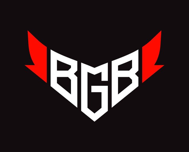 Шаблон дизайна логотипа буквы BGB