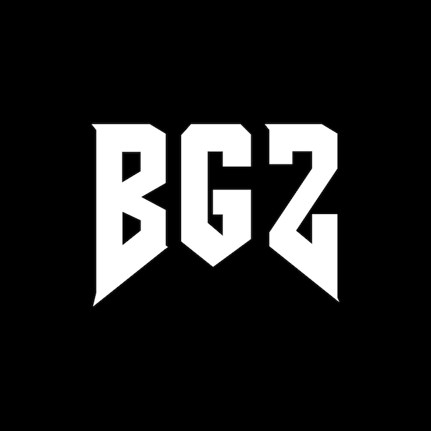 BGZ letter logo ontwerp voor technologiebedrijf BGZ logo ontwerp zwarte en witte kleurencombinatie BGZ Logo BGZ vector BGZ ontwerp BGZ icoon BGZ alfabet BGZ typografie logo ontwerp