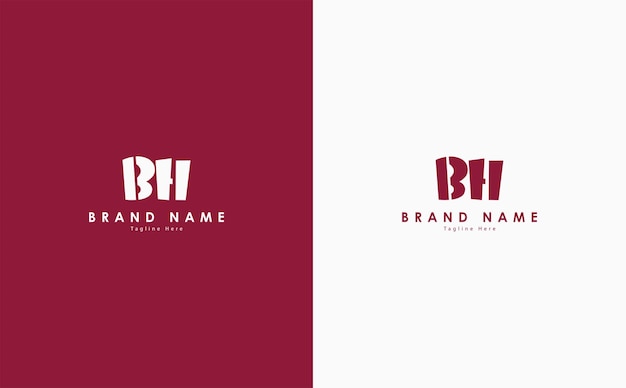 Vettore progettazione del logo vettoriale bh letters