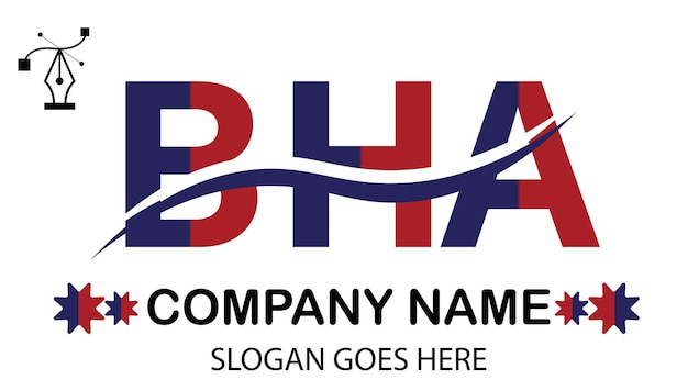 Vector bha letter logo