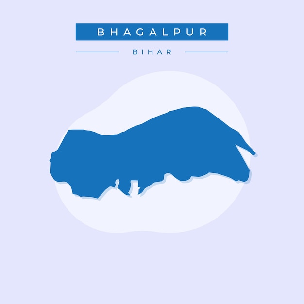 Bhagalpur vector illustration vector of Bardhaman city map
