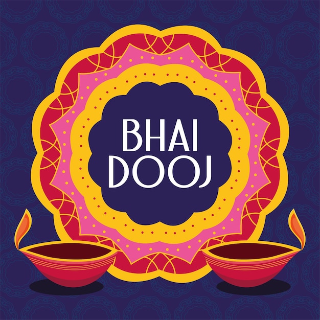 Bhai dooj illustration