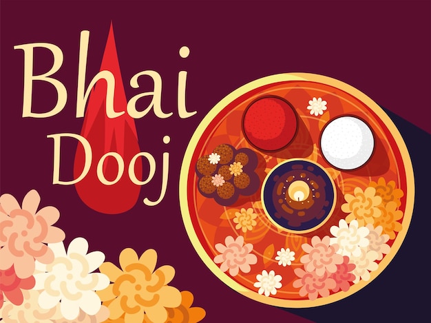 Bhai dooj-wenskaart