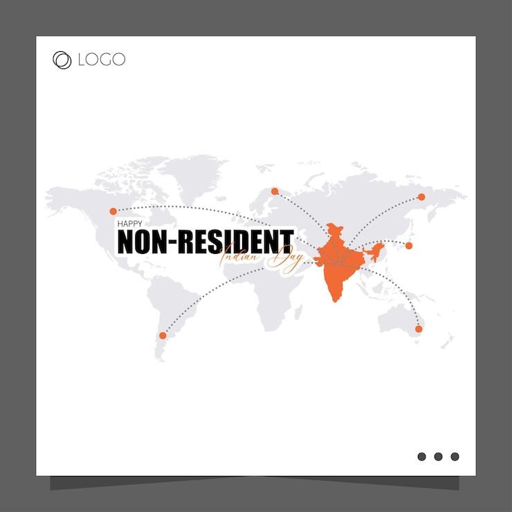 वेक्टर bhartiya pravasi divas or nonresident indian nri day is celebrated on january 9