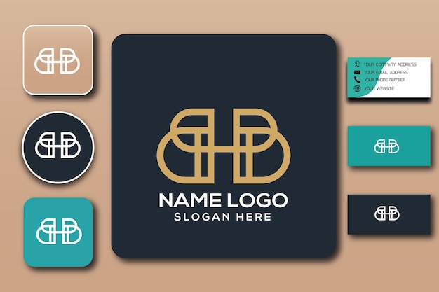 Bhb monogram logo template