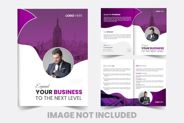 Bi Fold Brochure Design template