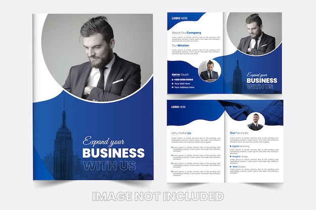 Bi fold brochure Design Template