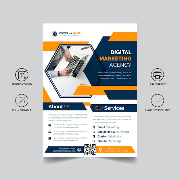Bi-fold brochureontwerp voor zakelijke bedrijven
