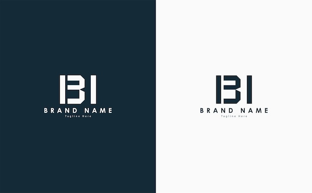 BI Letters Vector logo ontwerp vector afbeelding