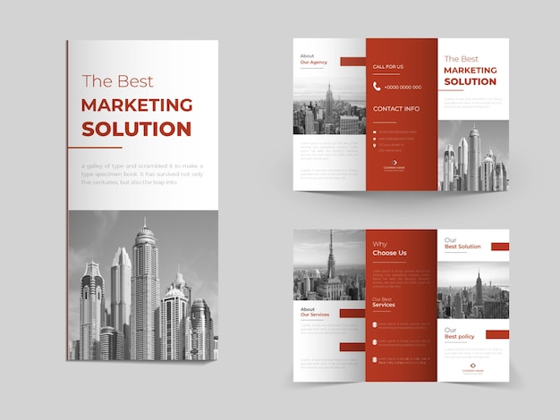 Bi and trifold Brochure Design Template For Your Business