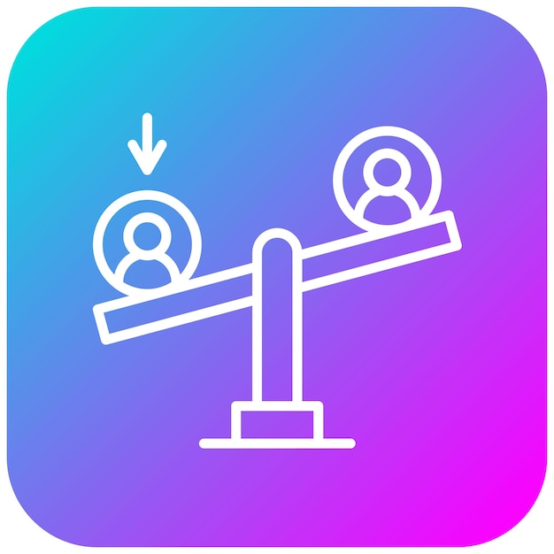 Bias vector icon Can be used for Friendship iconset