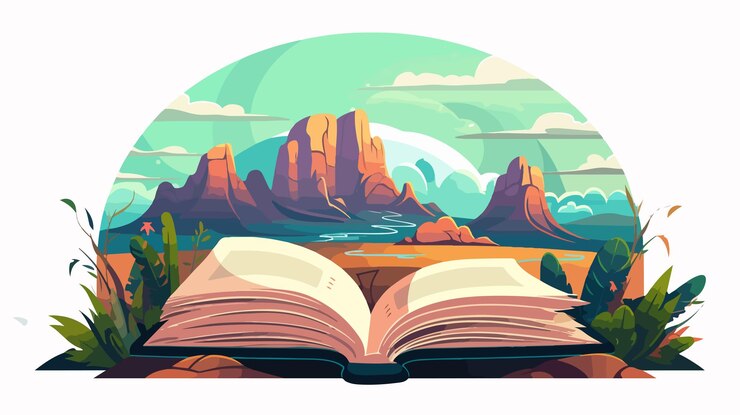 वेक्टर bible cartoon vector illustration on white background