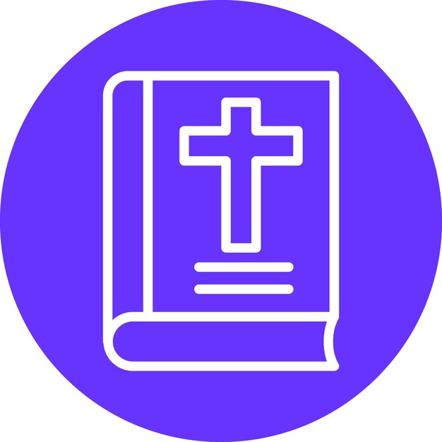 Vector bible icon style