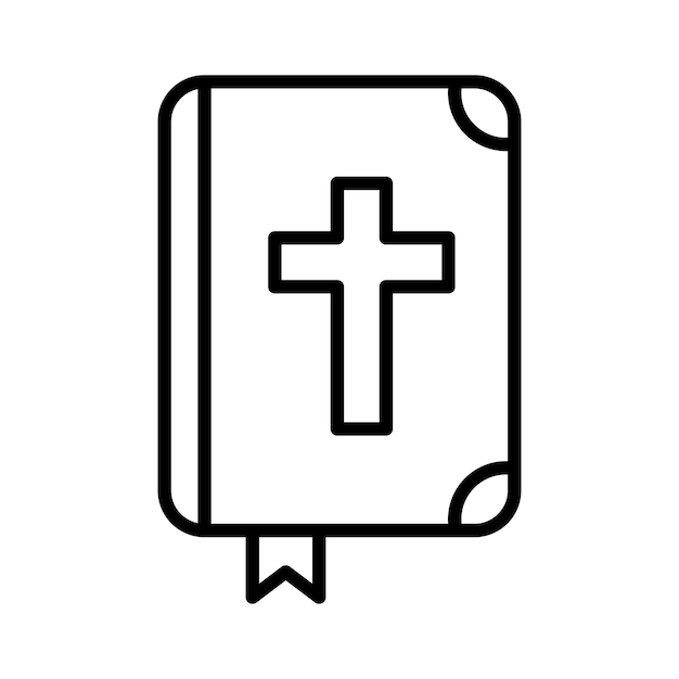 bible icon vector design template in white background