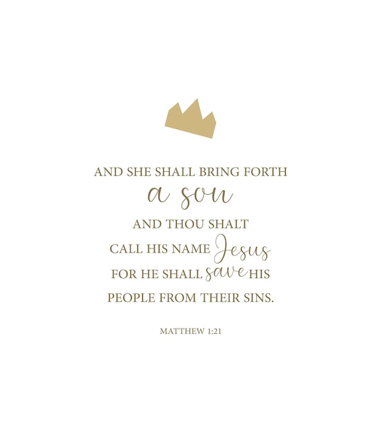 Bible Verse Happy Birthday Jesus crown design spiritual biblical history vector illustration