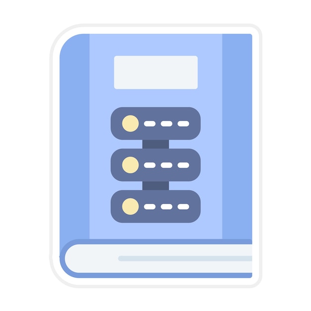 Bibliotheek database icoon vector afbeelding Kan worden gebruikt voor Library