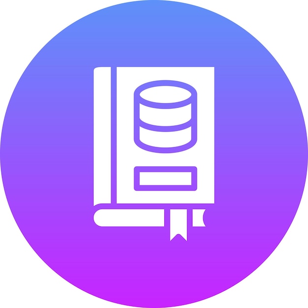 Bibliotheek database vector icoon illustratie van bibliotheek icoon set