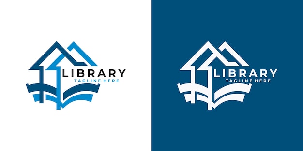 Bibliotheek logo pictogram vector geïsoleerd