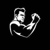 Vector biceps high quality vector logo vector illustration ideal for tshirt graphic