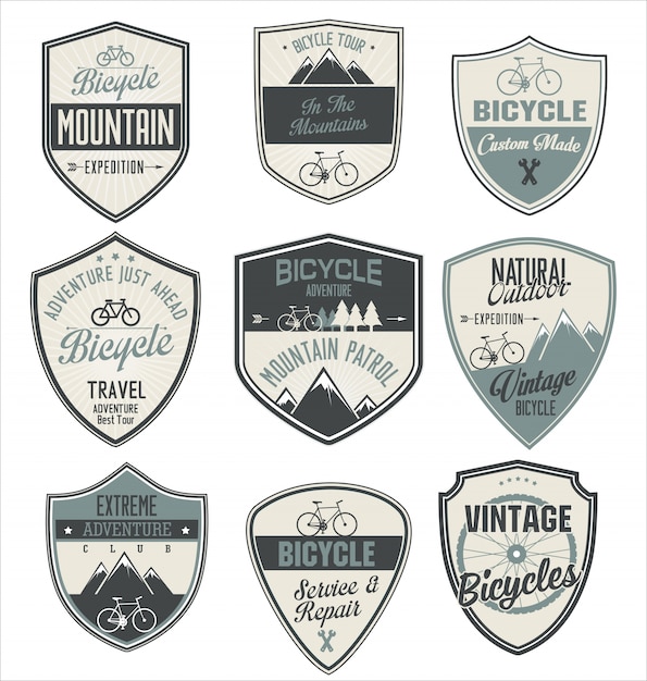 bicycle badges and labels