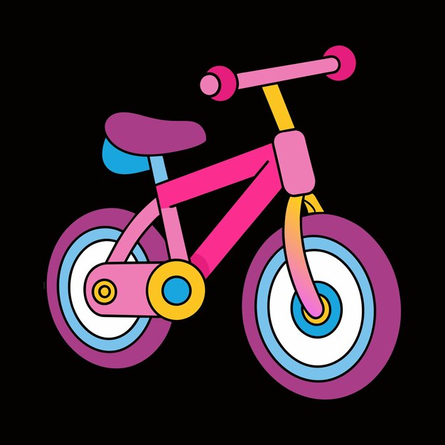 bicycle for coloring of kids vector illustration