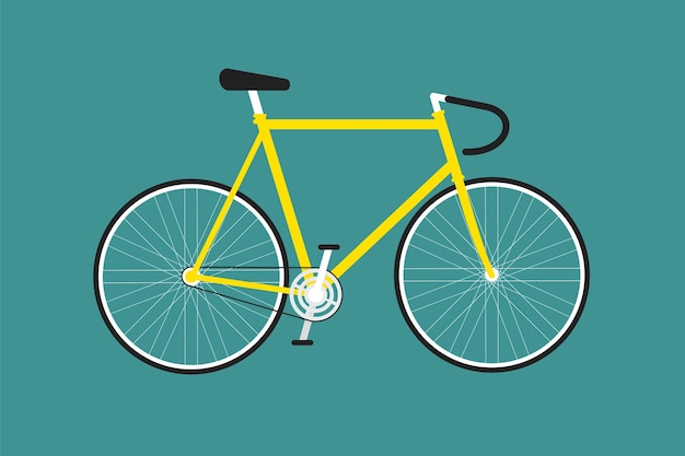 Bicycle flat design style