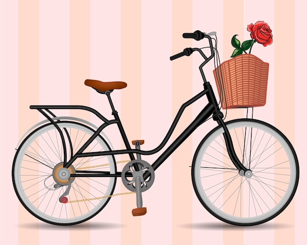 bicycle and flower